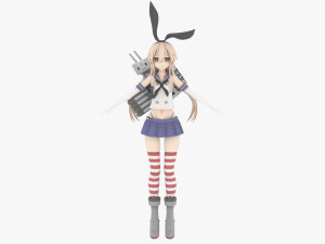 Shimakaze - Kantai Collection 3D Model