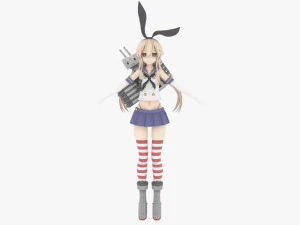 Shimakaze - Kantai Collection 3D Model