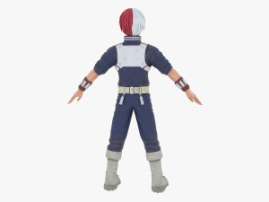 Shoto Todoroki - My Hero Academia 3D Model