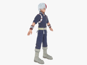 Shoto Todoroki - My Hero Academia 3D Model