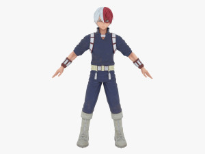 Shoto Todoroki - My Hero Academia 3D Model