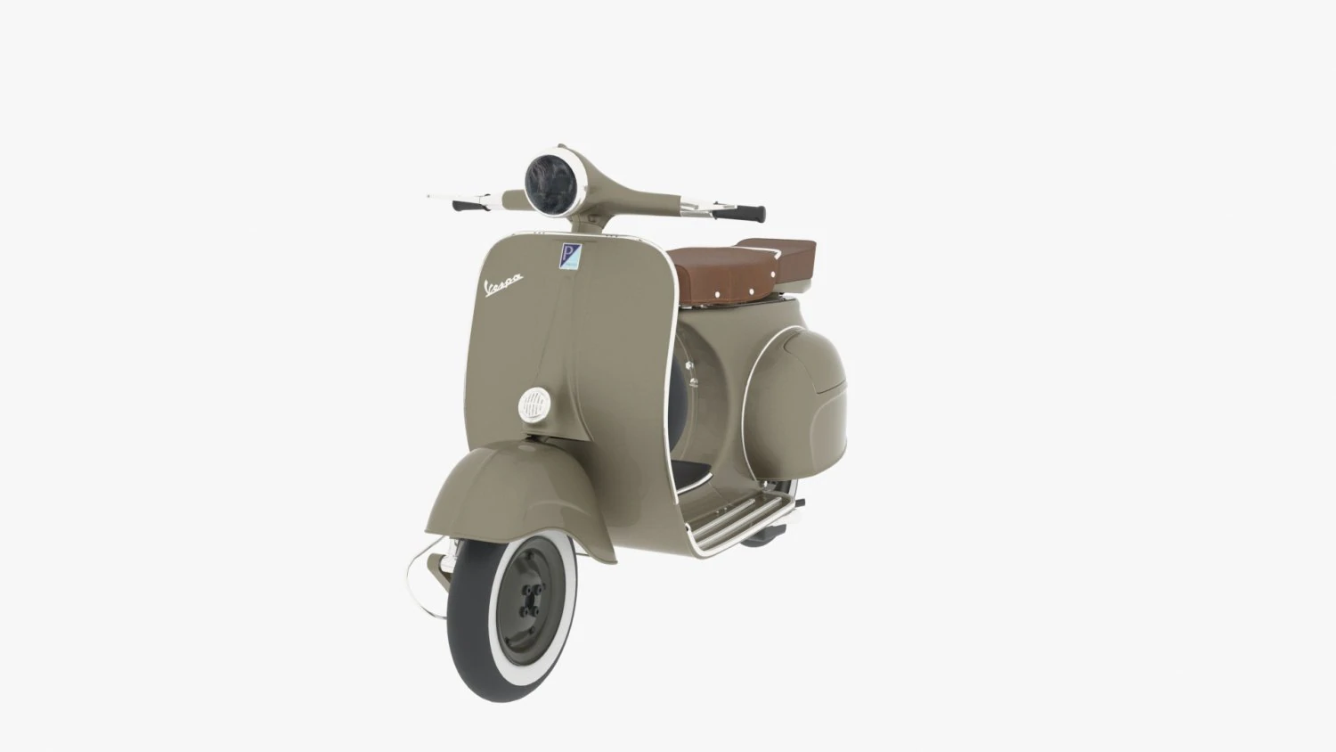 Vespa VNB 3D Model .c4d .max .obj .3ds .fbx .stl .blend