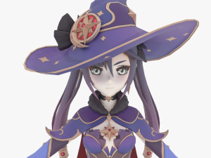Mona - Genshin Impact 3D मॉडल