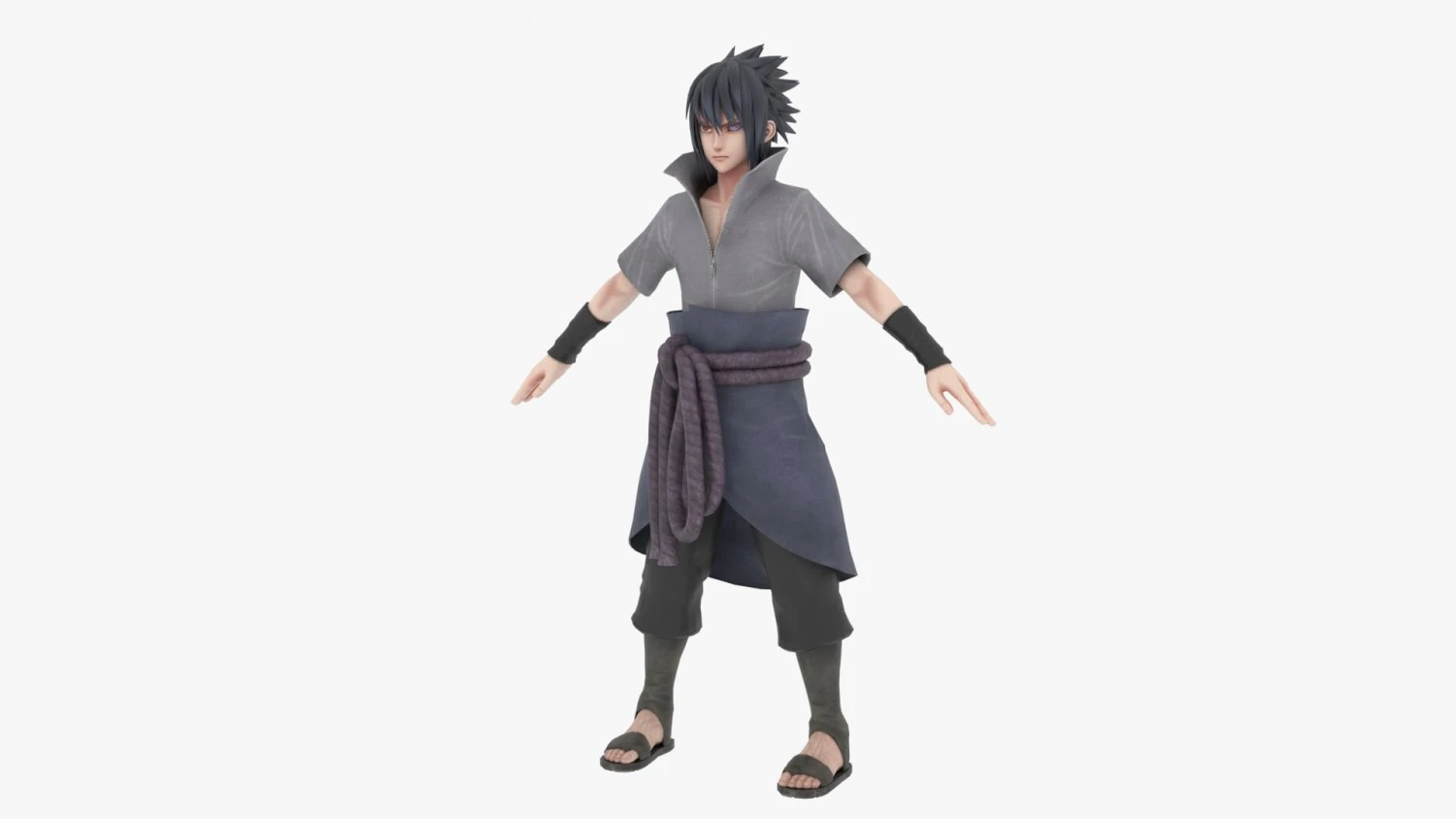 Uchiha Sasuke Rinnegan 3D Model .c4d .max .obj .3ds .fbx .stl .blend 