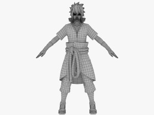 Uchiha Sasuke Rinnegan Modelo 3D