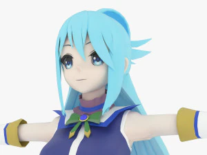 Aqua - Konosuba 3D Model