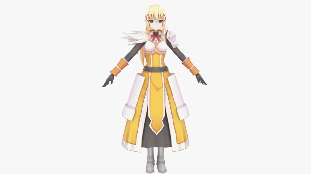 Darkness - Konosuba 3D Model .c4d .max .obj .3ds .fbx .stl .blend 