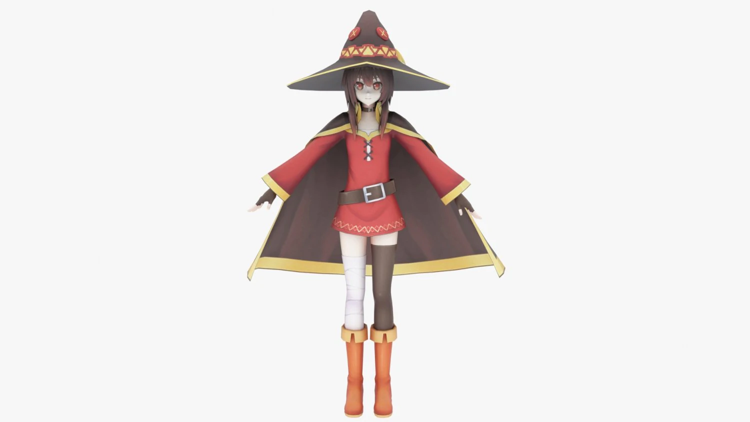 Megumin - Konosuba 3D Model .c4d .max .obj .3ds .fbx .stl .blend 