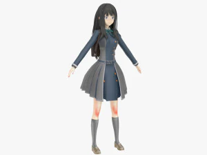 Takina Inoue - Lycoris Recoil 3D Model