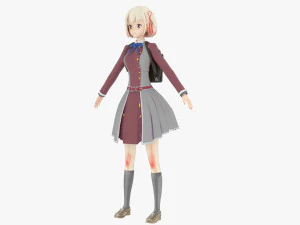 Chisato Nishigiki - Lycoris Recoil 3D Model