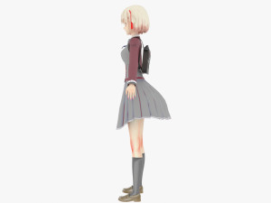 Chisato Nishigiki - Lycoris Recoil 3D Модель