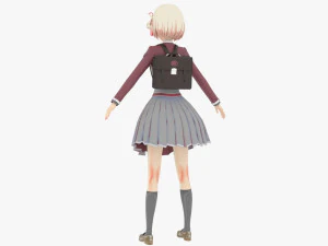 Chisato Nishigiki - Lycoris Recoil 3D Model