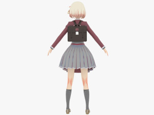 Chisato Nishigiki - Lycoris Recoil 3D Модель