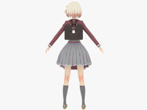 Chisato Nishigiki - Lycoris Recoil 3D Model