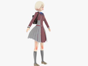 Chisato Nishigiki - Lycoris Recoil 3D Модель