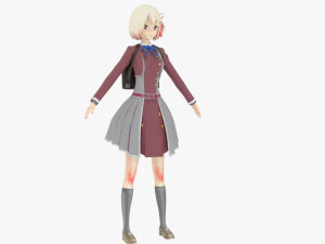 Chisato Nishigiki - Lycoris Recoil 3D Model