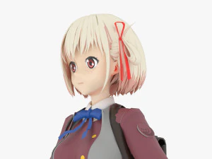 Chisato Nishigiki - Lycoris Recoil 3D Model
