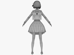Chisato Nishigiki - Lycoris Recoil 3D Model