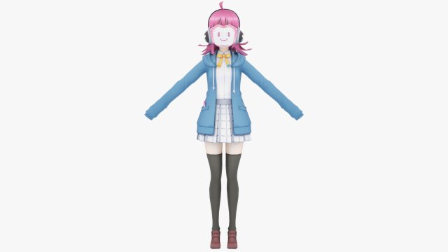 Rina Tennoji - Love Live NIjigasaki Modelo 3D .c4d .max .obj .3ds .fbx .stl .blend 