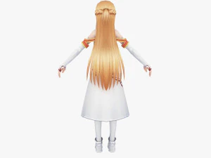 Yuuki Asuna - Sword Art Online 3D Model