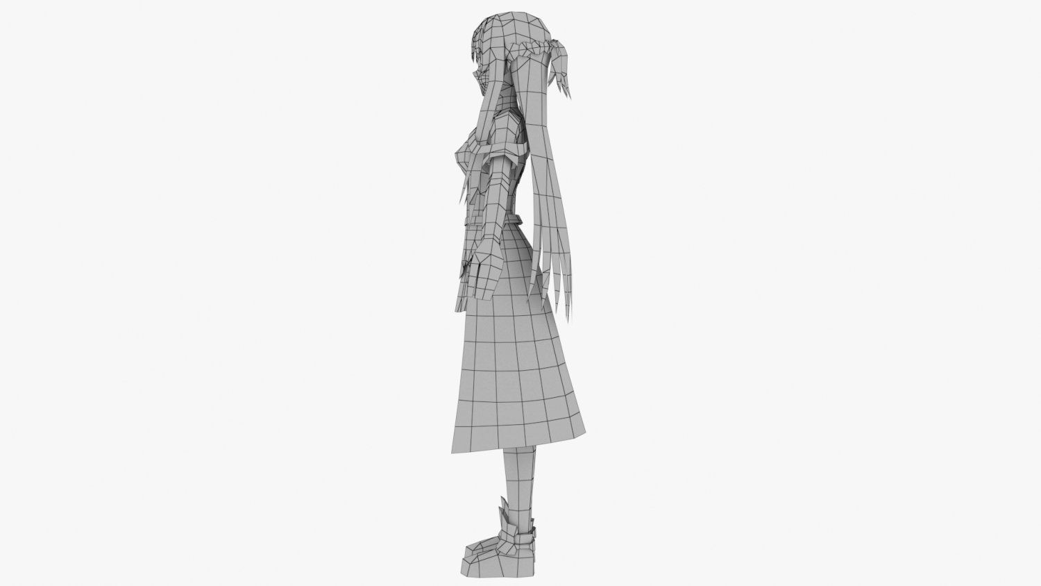 Yuuki Asuna - Sword Art Online Free 3D Model in Woman 3DExport