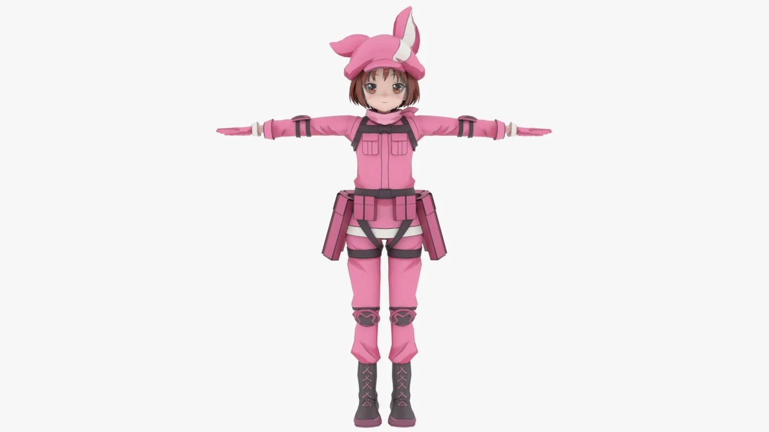 LLENN - Sword Art Online 3D Model .c4d .max .obj .3ds .fbx .stl .blend 