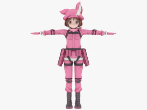 LLENN - तलवार कला ऑनलाइन 3D मॉडल