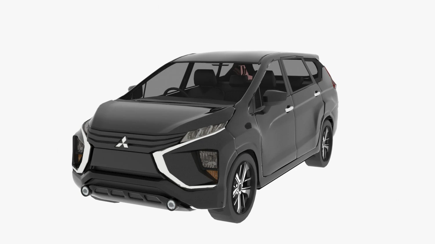 Mitsubishi Xpander 3D Model .c4d .max .obj .3ds .fbx .stl .blend 