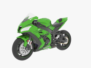 Kawasaki Ninja ZX10-RR Model 3D