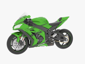 Kawasaki Ninja ZX10-RR Model 3D