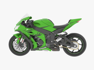 Kawasaki Ninja ZX10-RR Model 3D