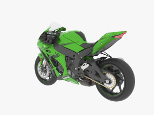 Kawasaki Ninja ZX10-RR Model 3D