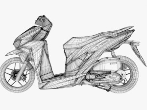 2021 Honda Vario 150 eSP 3D Модель