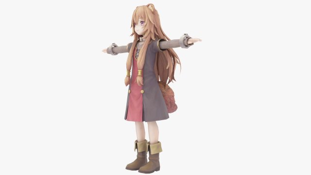 Raphtalia - The Rising of the Shield Hero 3D Model .c4d .max .obj .3ds .fbx .stl .blend 