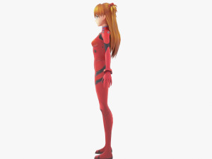 Asuka Langley Soryu and Rei Ayanami - Evangelion 3D Model