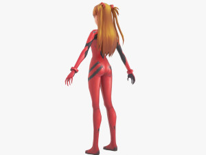Asuka Langley Soryu and Rei Ayanami - Evangelion 3D Model