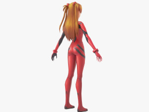 Asuka Langley Soryu and Rei Ayanami - Evangelion 3D Model