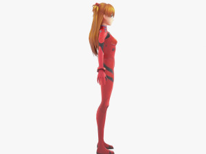 Asuka Langley Soryu and Rei Ayanami - Evangelion 3D Model