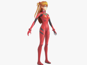 Asuka Langley Soryu and Rei Ayanami - Evangelion 3D Model