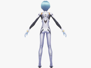 Asuka Langley Soryu and Rei Ayanami - Evangelion 3D Model