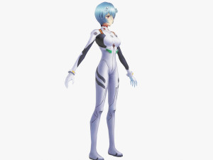 Asuka Langley Soryu and Rei Ayanami - Evangelion 3D Model