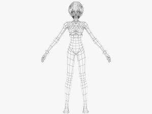 Asuka Langley Soryu and Rei Ayanami - Evangelion 3D Model