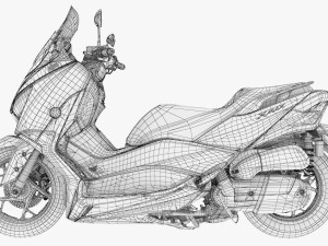 Yamaha Xmax 300 Modelo 3D