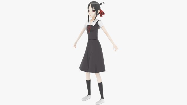 Shinomiya Kaguya - Kaguya-sama Love is War 3D Model .c4d .max .obj .3ds .fbx .stl .blend