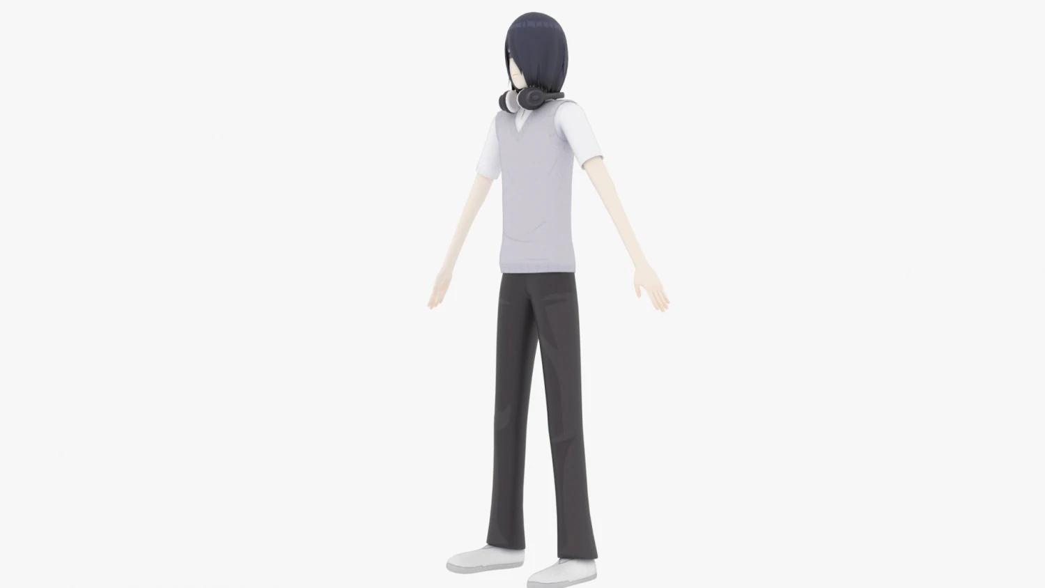 Ishigami Yu - Kaguya-sama Love is War 3D Model .c4d .max .obj .3ds .fbx .stl .blend 