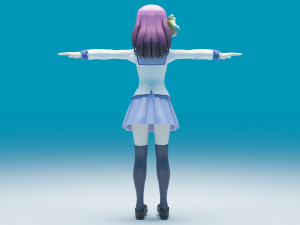 Nakamura Yuri - Angel Beats 3D Модель