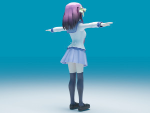 Nakamura Yuri - Angel Beats 3D Модель