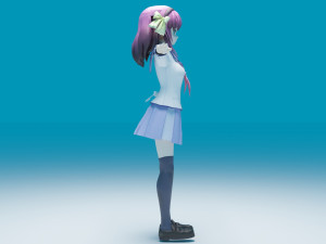 Nakamura Yuri - Angel Beats 3D Модель