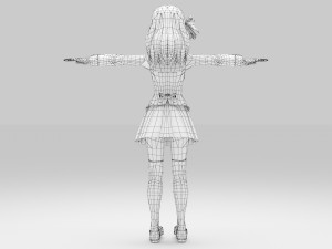 Nakamura Yuri - Angel Beats 3D Модель