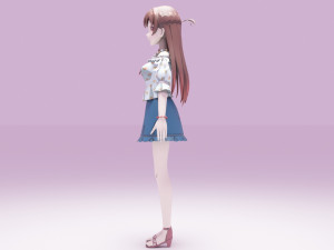 Ichinose Chizuru - Kanojo Okarishimasu 3D Модель